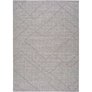 Šedý venkovní koberec Universal Macao Grey Amelia, 80 x 150 cm